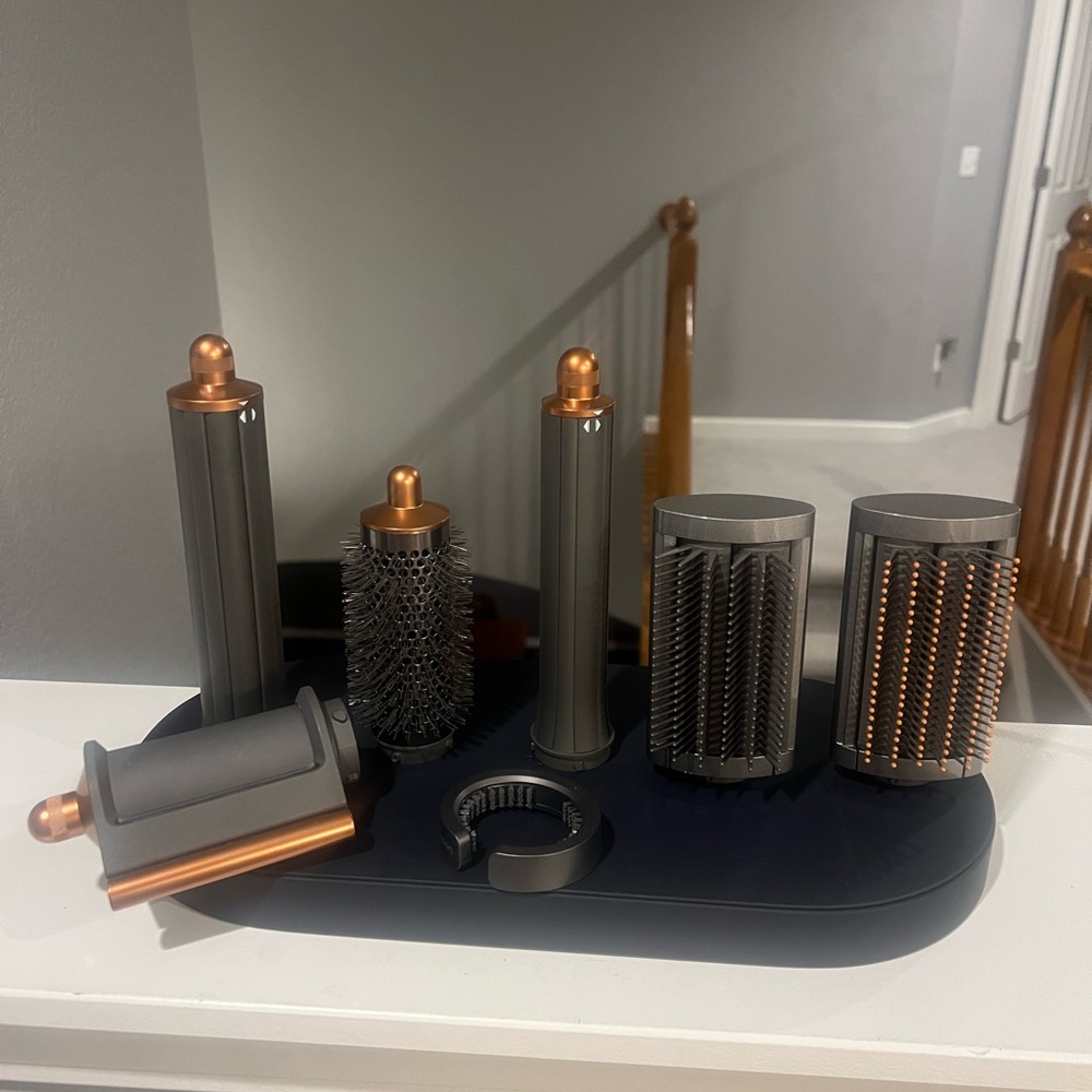 Hair Styling Tool Set with Copper Accents